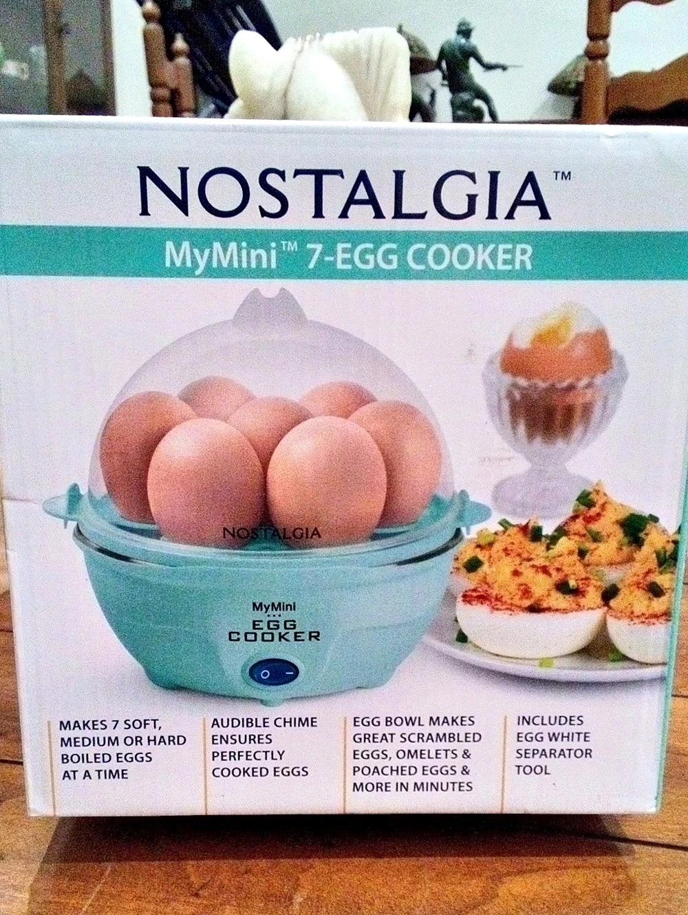 Nostalgia MyMini 7-Egg Cooker Turquoise